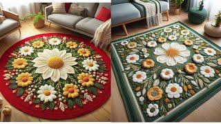 Tapete de crochê para sala/beautiful crochet rugs