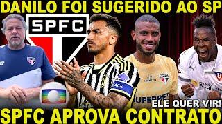 EXCELENTE NOTÍCIA!!! SPFC APROVA NOVO CONTRATO! NOVO LATERLA DIRIETO? DANILO SUGERIDO! JÚLIO E+ INFO