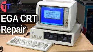 IBM 5154 EGA CRT Monitor Repair...Eventually