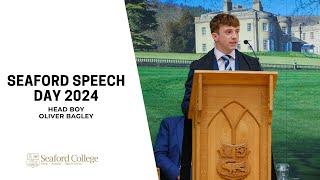 Seaford Speech Day 2024 - Head Boy Ollie Bagley's Speech