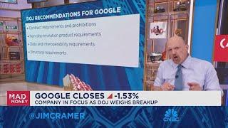 Jim Cramer gauges how the DOJ's antitrust suit could impact Google stock and the market