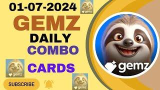 GEMZ Coin daily Combo cards 1 July 2024