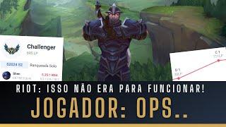 JOGADOR DE LOL DESCOBRE NOVA BUILD E SOBE 100% MAIS RÁPIDO PRO DESAFIANTE