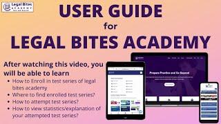 User Guide for Legal Bites Academy