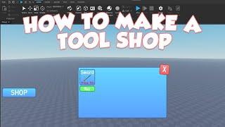 How to make a Tool Shop Gui in ROBLOX Studio!