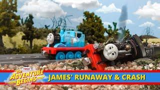 James' Runaway and Crash!  |  The Adventure Begins | Thomas & Friends | Old Remake (2015)