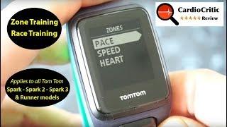 TomTom Spark / Runner 2 Cardio - ZONE training and RACE training