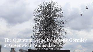 Great London Sculptures : The Quantum Cloud by Antony Gormley at Greenwich Peninsula