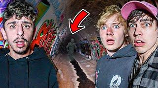 A Terrifying Night at the Haunted Tunnel.. (ft. Sam & Colby)