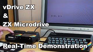 Real Time Demo of ZX Microdrive and vDrive ZX in Action