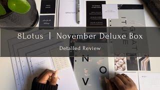 8Lotus November Deluxe Box | Detailed Review | The Planner Aisle