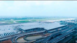 Birds Eye View of Third Terminal, Hazrat Shahjalal International Airport Dhaka, Bangladesh