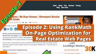 Episode: 2 Using RankMath On-Page Optimization for Real Estate Web Pages