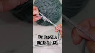 How to create a crochet Slip Knot #crochetforbeginners #crochet #crocheting #crochettutorial