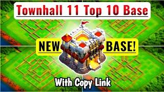 TOWNHALL 11 TOP 10 NEW BASE | Base Link in Comment Section ( TOWNHALL 11 )