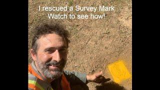 How to rescue a Lost Survey Mark: Re-Installing a Buried Survey Point