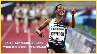 Faith Kipyegon Break World Record in Monaco Diamond League 1 Mile Race