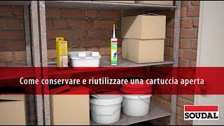 Conservare il tubetto di silicone