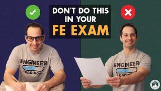 3 Mistakes You Should Never Make in Your FE Exam