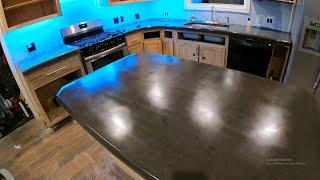 Concrete countertops (exposed aggregate)