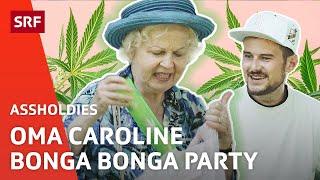 Oma Caroline braucht Entspannungspfeife | Comedy | Assholdies | SRF