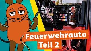 Wie kommt die Elektrik in das Feuerwehrauto? | Die Maus | WDR