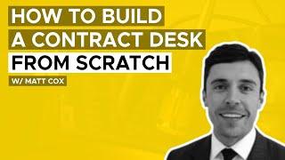 How to build a contract desk from scratch in recruitment 