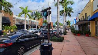 4K Downtown Doral , Winter Walking Virtual Travel Tour , Miami Florida , December 2024