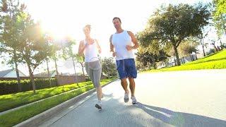 Healthy Couple On Keep Fit Programme. Stock Footage