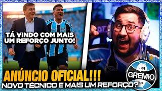  OFICIAL! ANÚNCIO no GRÊMIO! NOVO TÉCNICO e REFORÇO JUNTO? GUSTAVO QUINTEROS e CLAUDIO AQUINO!