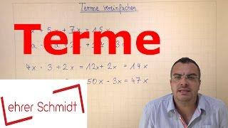 Terme berechnen | Terme und Gleichungen | Mathematik | Lehrerschmidt