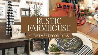 30+Rustic  Farmhouse Christmas Decor Ideas