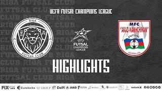 26.08.2023 RIGA FUTSAL CLUB  vs Araz PFK  I HIGHLIGHTS I UEFA Futsal Champions League 2023/24