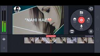 How To Create Trending WhatsApp Status Video in KineMaster || iMovie Black Screen || it's AK