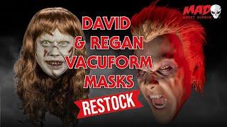 David & Regan Vacuform Masks From Trick or Treat Studios