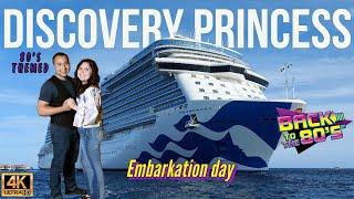 FIRST PRINCESS CRUISE! Embarkation Discovery Princess | 80's Themed Cruise