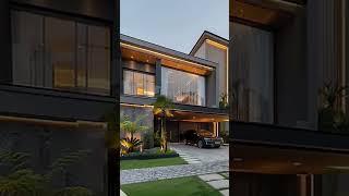 Dark-Themed Modern Home with Bold, Sleek Architecture