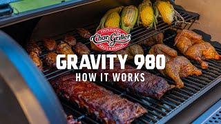 How the Char-Griller 980 Gravity Charcoal Grill Works