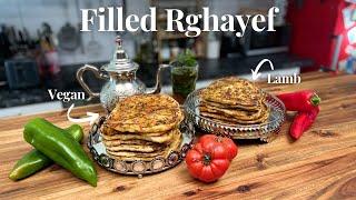 How To Make Filled Moroccan Pancakes ! Mssemen/Rghayef