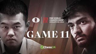 GUKESH vs. DING! FIDE WORLD CHAMPIONSHIP 2024 Game 11 | Can Gukesh Break Ding's Defence?