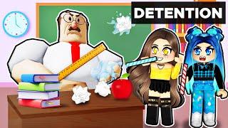 Breaking Out Of SCHOOL DETENTION In Roblox!