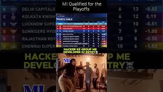 MI Qualified for the Playoffs  #shorts #viralvideo #ipl #mumbaiindians #mivsdc #cricket