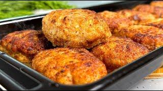 Многие не знают этот рецепт КОТЛЕТ ! Вкусно, за уши не оттащишь! Сочные, воздушные куриные котлеты