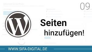 WordPress Grundkurs: Neue Seiten hinzufügen #09 (4K) | SIFA Digital