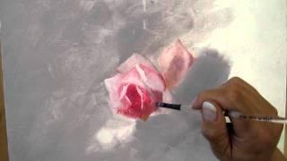 Free exercise (2/3) of decorative painting: a study of roses