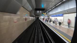 London Underground. Hounslow West-T4-Arnos Grove. Drivers POV. Piccadilly Line