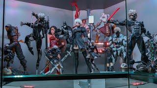 Коллекция фигурок,  гик полка,  витрина.  Figure collection.  Geek shelf.  glass showcase.