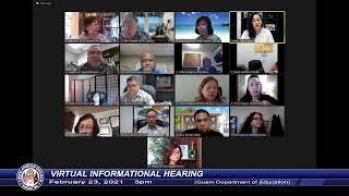 Virtual Informational Hearing - Senator Telena Cruz Nelson - February 23, 2021 3pm