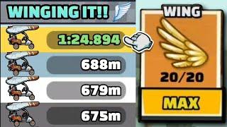 DON'T TRY THIS MAP WITHOUT WINGS!!  IN COMMUNITY SHOWCASE - Hill Climb Racing 2