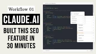 Workflow 01 - How Clade AI Built this SEO Feature in Minutes - Urdu & Hindi